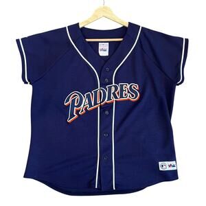 Vintage Men’s/Unisex San Diego Padres Majestic Jersey – Navy, Size L Made in USA